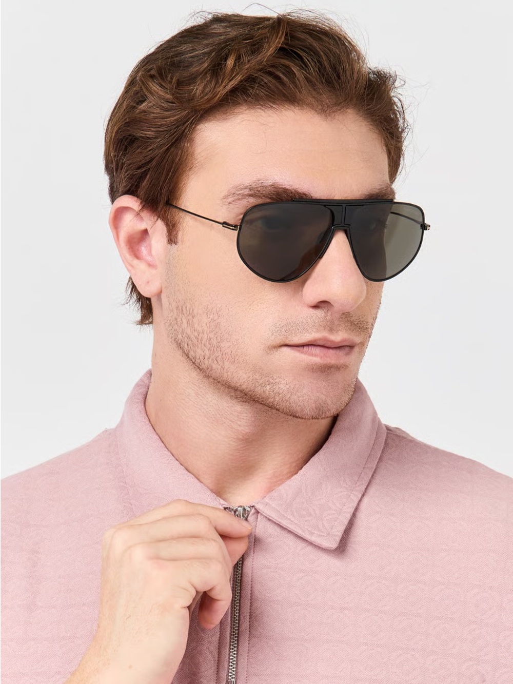 TOM FORD ADDISON ROSE GOLD/GREEN UNISEX SUNGLASSES TF928